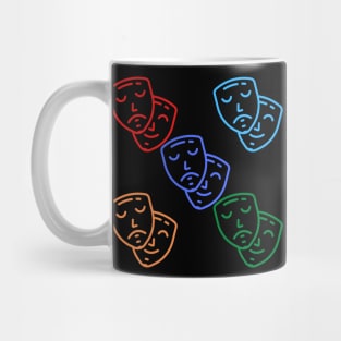 Theatre Masks Pattern Mug